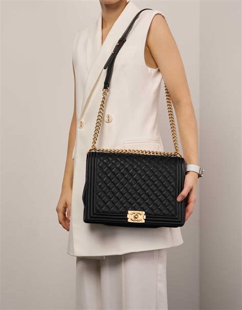 chanel quilted boy bag|Shop Used Chanel Boy Bags .